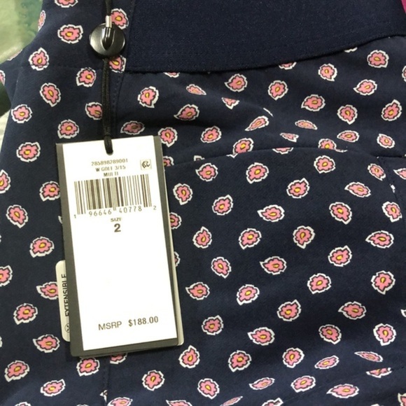 Polo Ralph Lauren RLX Polo Golf Women's dark blue Printed Geo Eagle Pants sz 2 - Picture 7 of 7